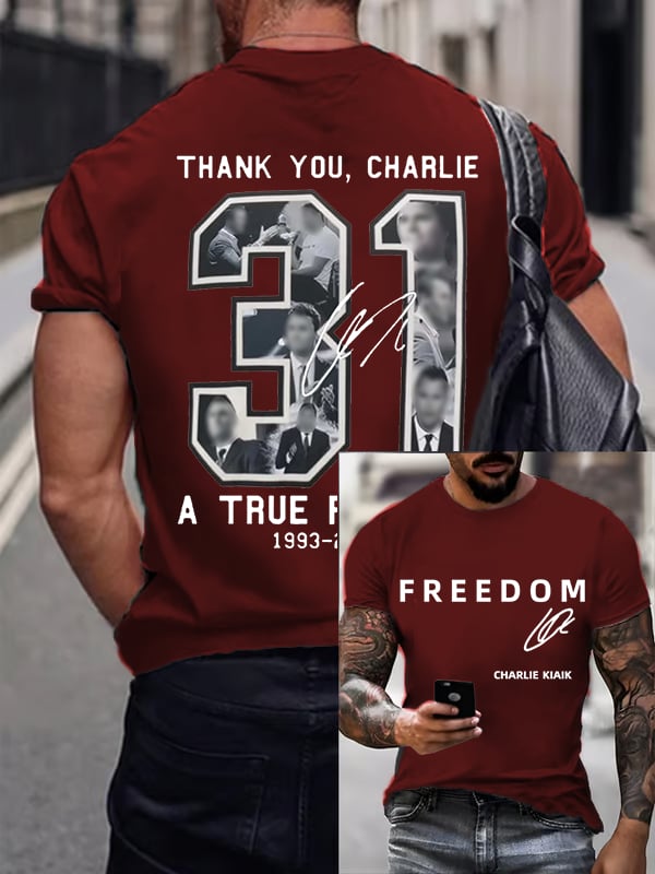 Men's Commemorative Liberty Signature 31 Print T-shirt