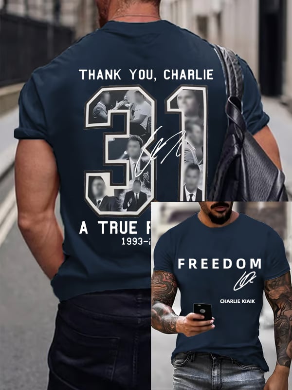 Men's Commemorative Liberty Signature 31 Print T-shirt