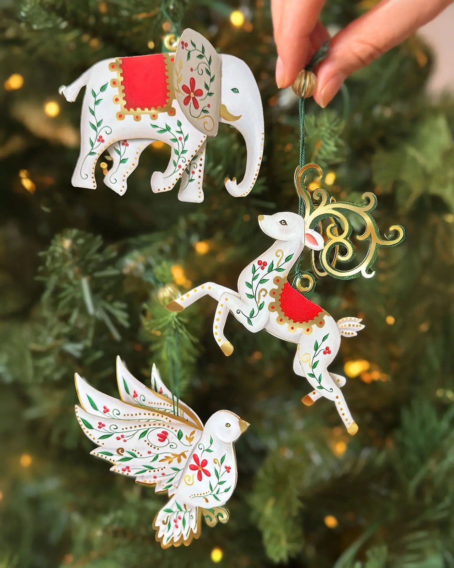 🔥LAST DAY 50% OFF💞Original Design💞🎄12 Days of Enchanted Forest Ornaments Advent Calendar