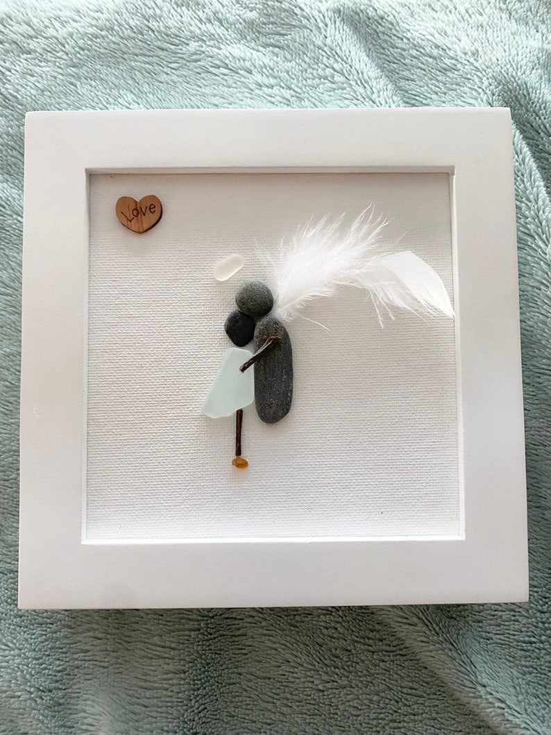 2025💘Memorial Gift Sorry for your loss Gift Sea Glass Art Sympathy Gift