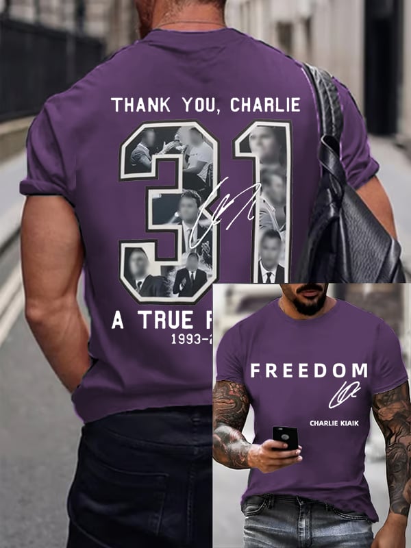 Men's Commemorative Liberty Signature 31 Print T-shirt