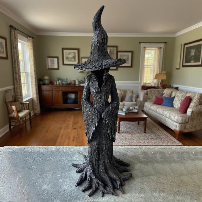 🔥LAST DAY 49% OFF - 🧙♀️💫Hand-Painted Enchanting Witch Statue: The Guardian of Your Home