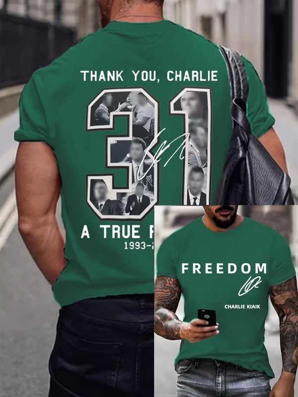 Men's Commemorative Liberty Signature 31 Print T-shirt