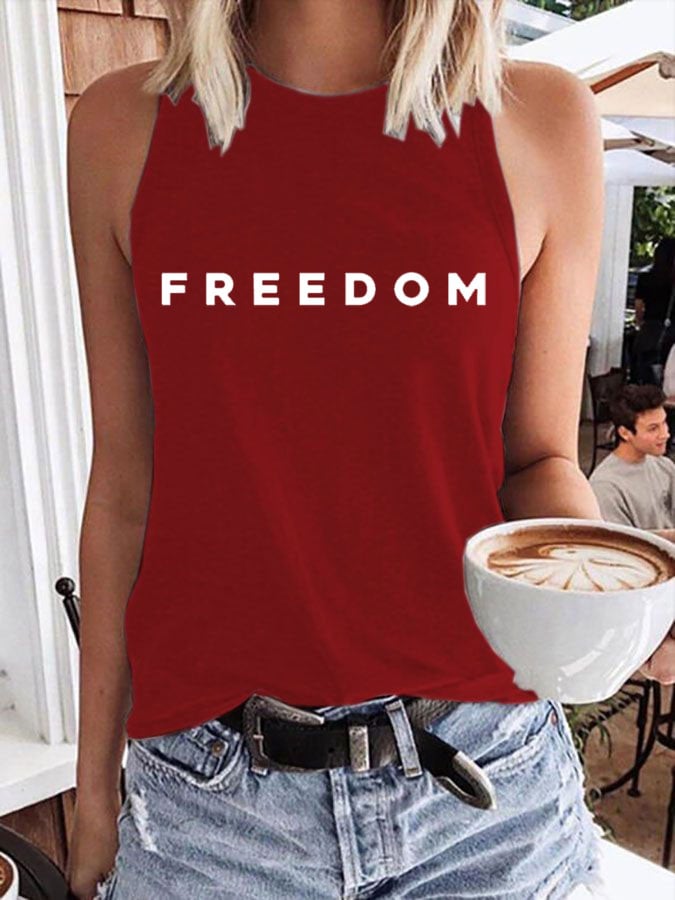 Women's Freedom Print Vest