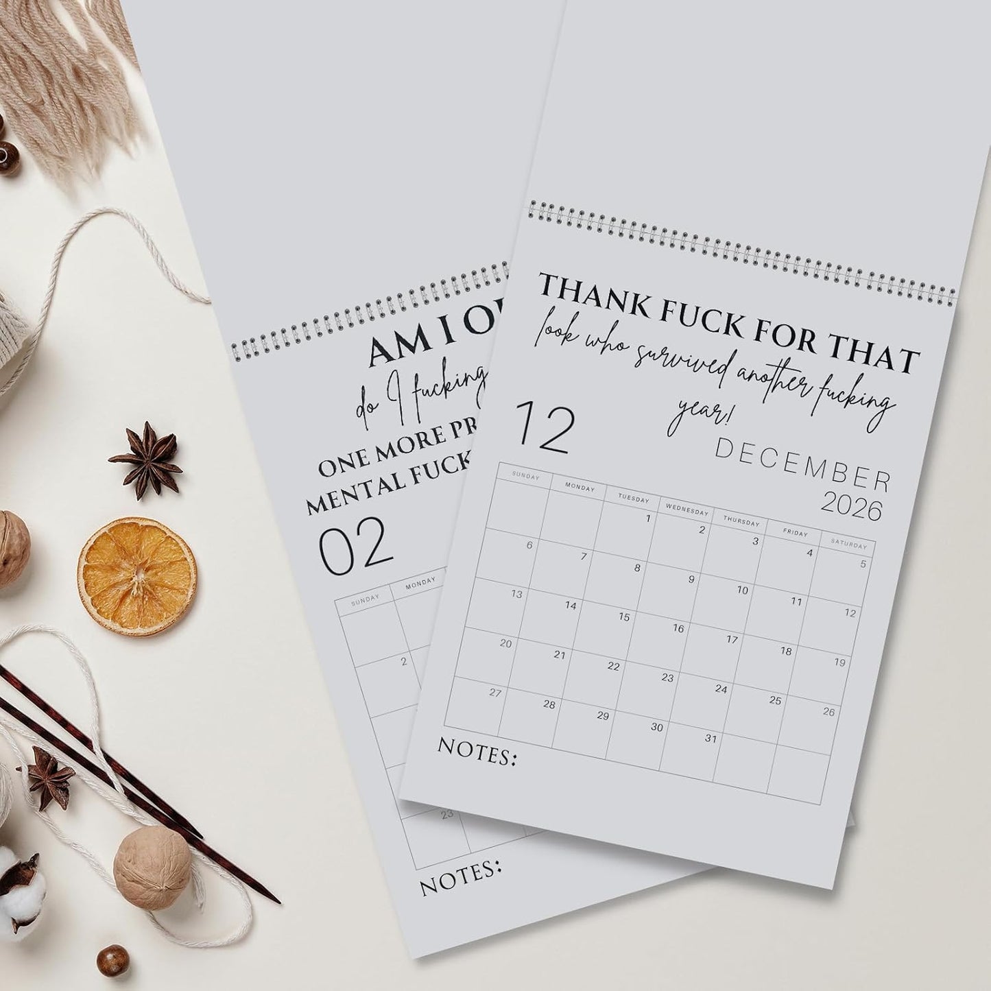 🔥LAST DAY 50% OFF - 😈🗓️The 2026 "F*ck It" Calendar - A Year of Unfiltered Liberation ✨
