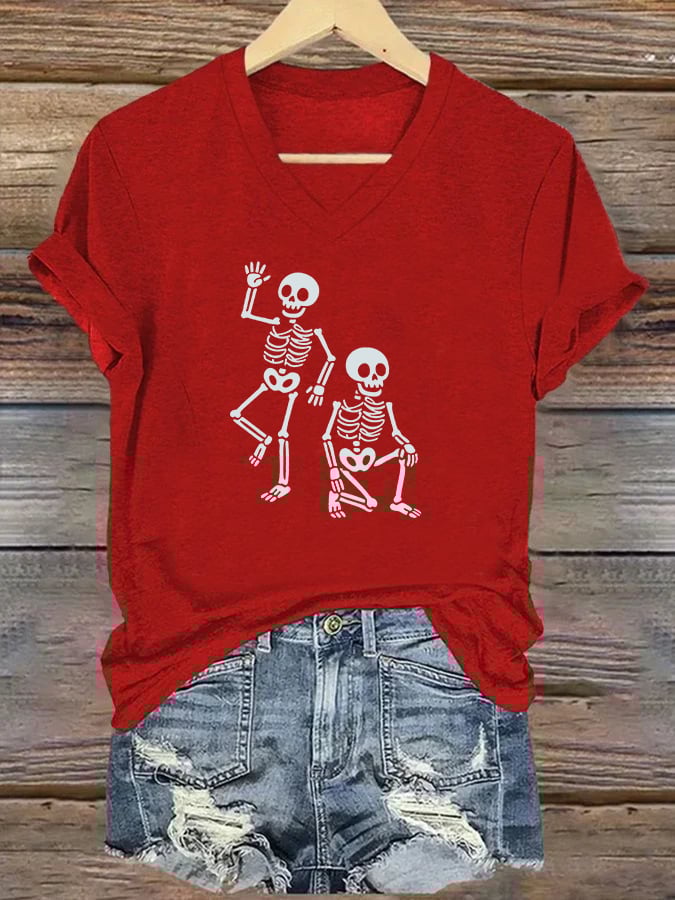 Women's Halloween FDT Printed Casual T-Shirt