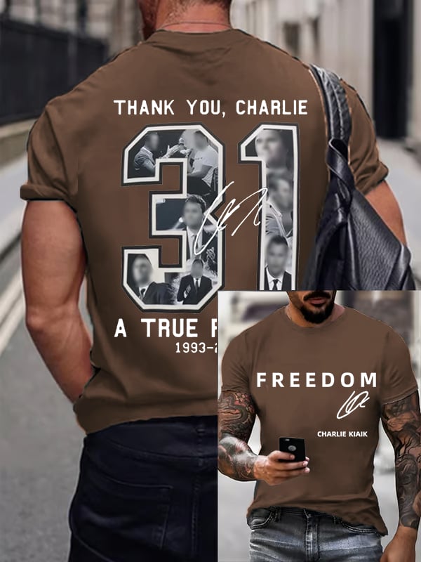 Men's Commemorative Liberty Signature 31 Print T-shirt