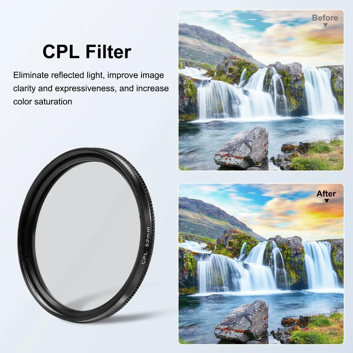52mm CPL Polarized Lens for Smartphones