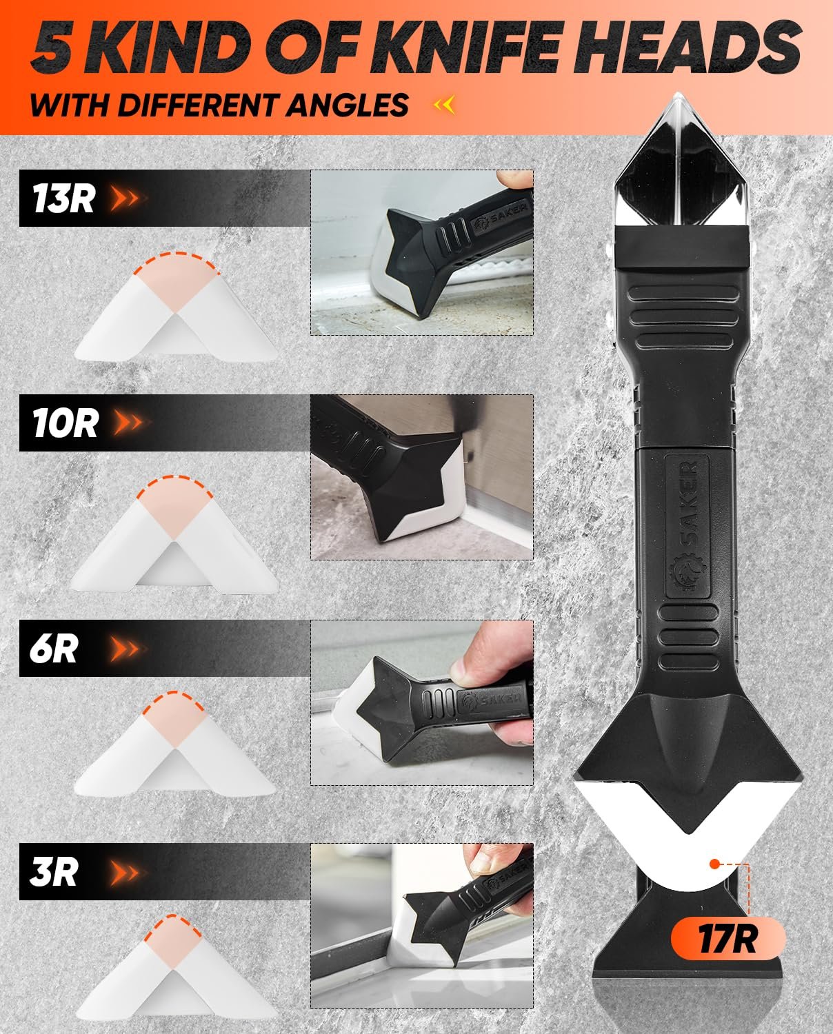 🔥LAST DAY 50% OFF🧰 3-in-1 Silicone Caulking Tool