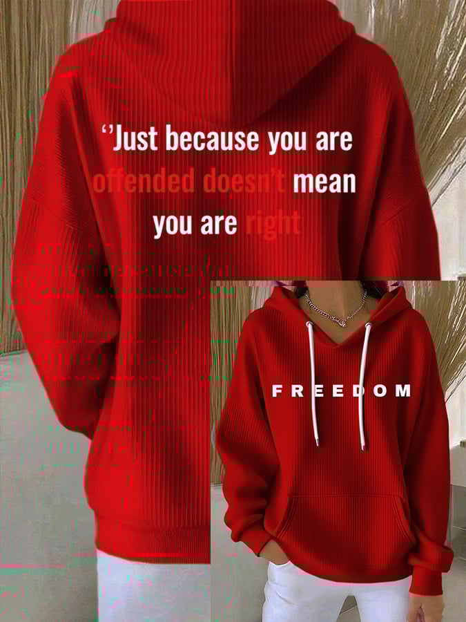 Women's Freedom Printed Hoodie