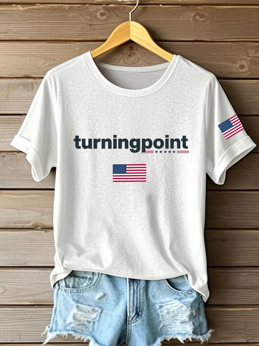 Women's Turning Point Print Crew Neck T-Shirt