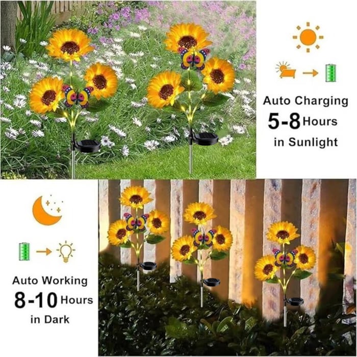 🌻Factory Direct Sales 49% Off - 🌞Solar LED Sunflower Garden Lights-29.6inch/74cm