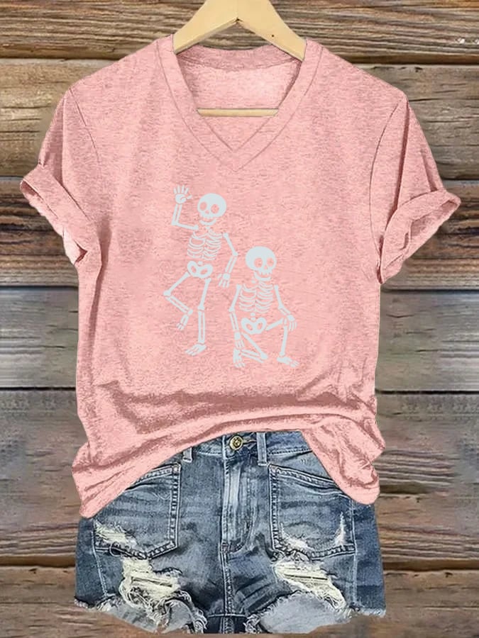 Women's Halloween FDT Printed Casual T-Shirt