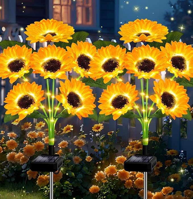 🌻Factory Direct Sales 49% Off - 🌞Solar LED Sunflower Garden Lights-29.6inch/74cm