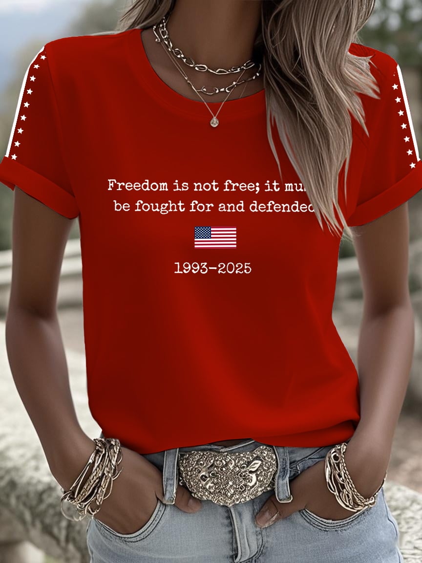 Women's Freedom Is Not Free Print Shirt