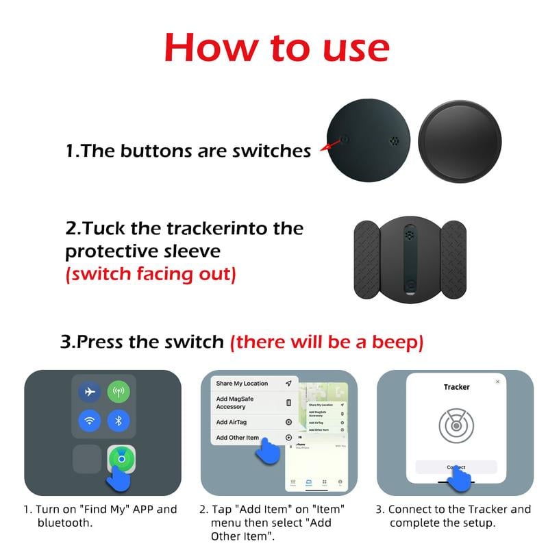 🔥🎁GPS Tracker for Car,Mini Trackers Device with Weatherproof Magnetic Case-No Monthly Fee-Best Hidden GPS Trackers