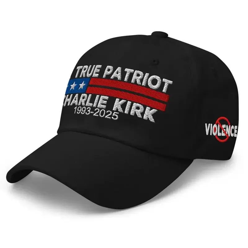 Freedom Red Signature 1993-2025 Faith Christian Truth Rest In Peace RIP Flat Bill Trucker Hat Baseball Cap