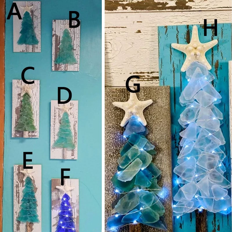 Sea Glass Christmas Tree