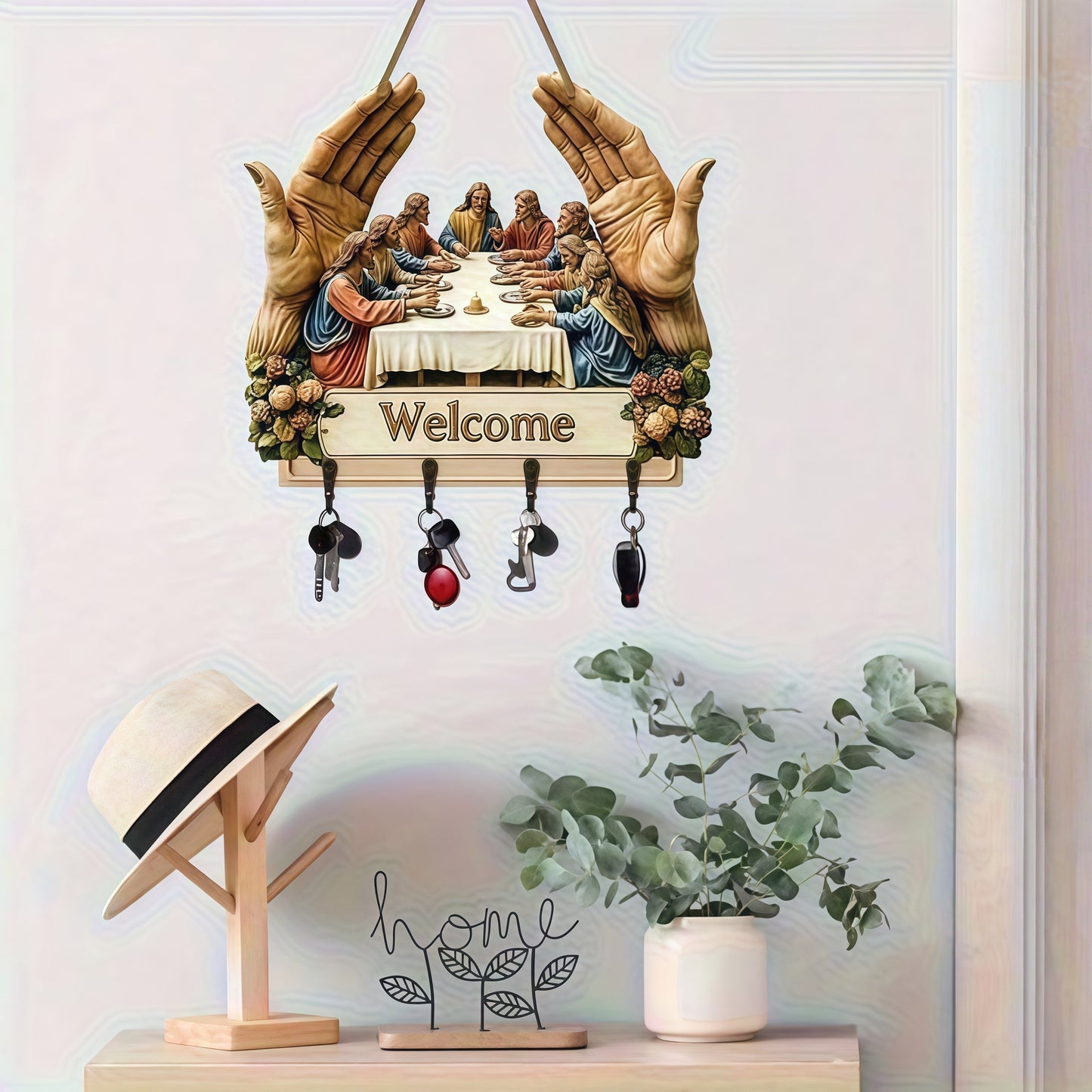 🙏LAST DAY 49% OFF - Jesus and Disciples Wall Art Keychain