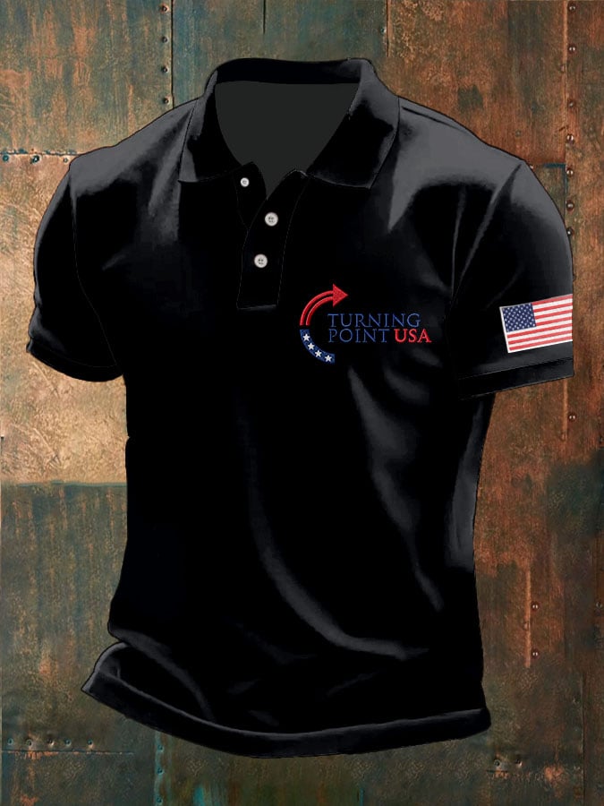 Man's Turning Point USA Printed Polo Shirt