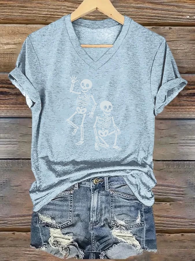 Women's Halloween FDT Printed Casual T-Shirt