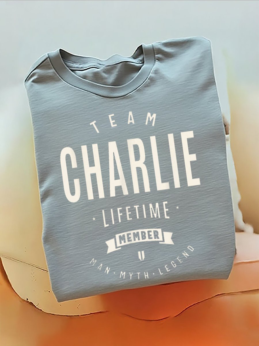 Team Charlie Lifetime Member T-Shirt (100% Cotton)