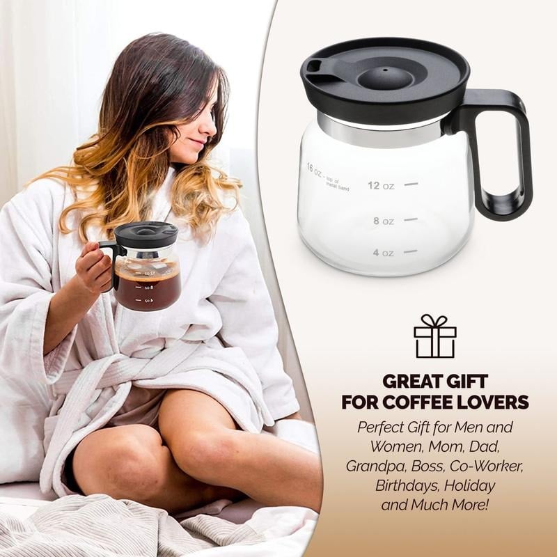 π49% OFFπβ 16 Oz Glass Coffee Mug β Coffee Pot Style