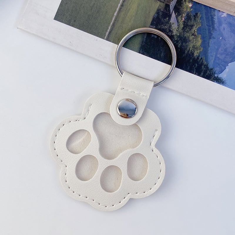 🐾Pet Paw Shaped Leather Keychain