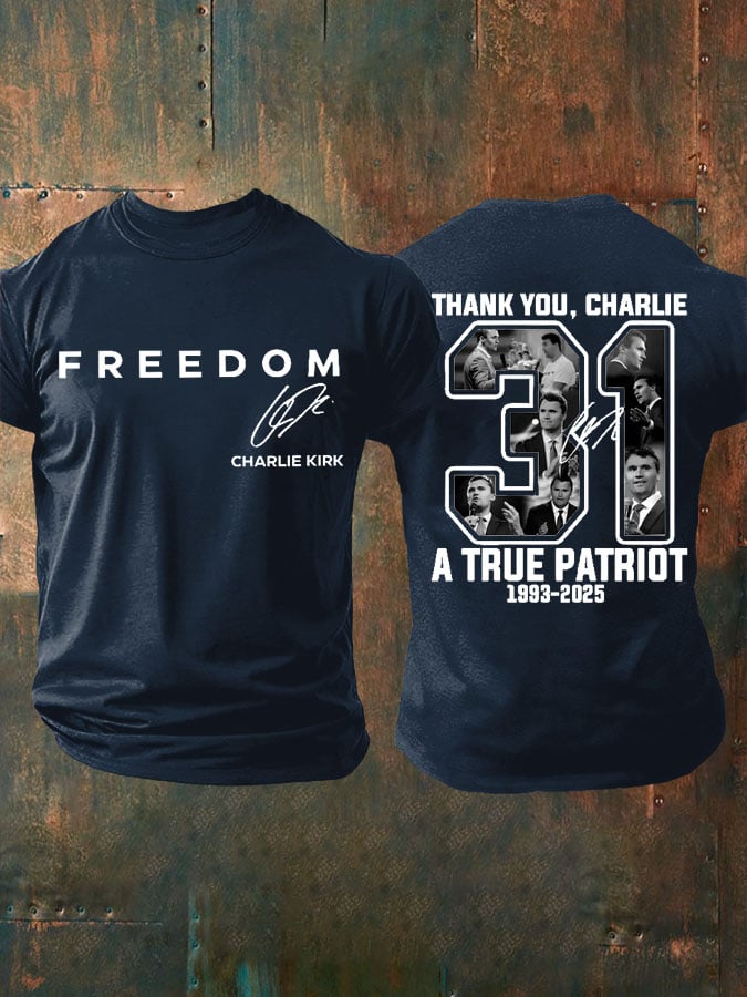 Men's Freedom Print T-Shirt