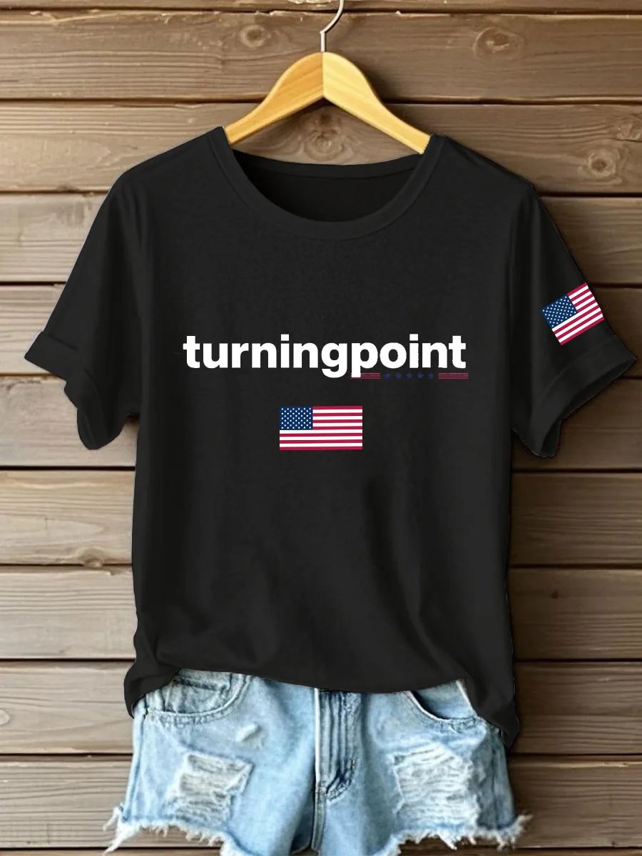 Women's Turning Point Print Crew Neck T-Shirt