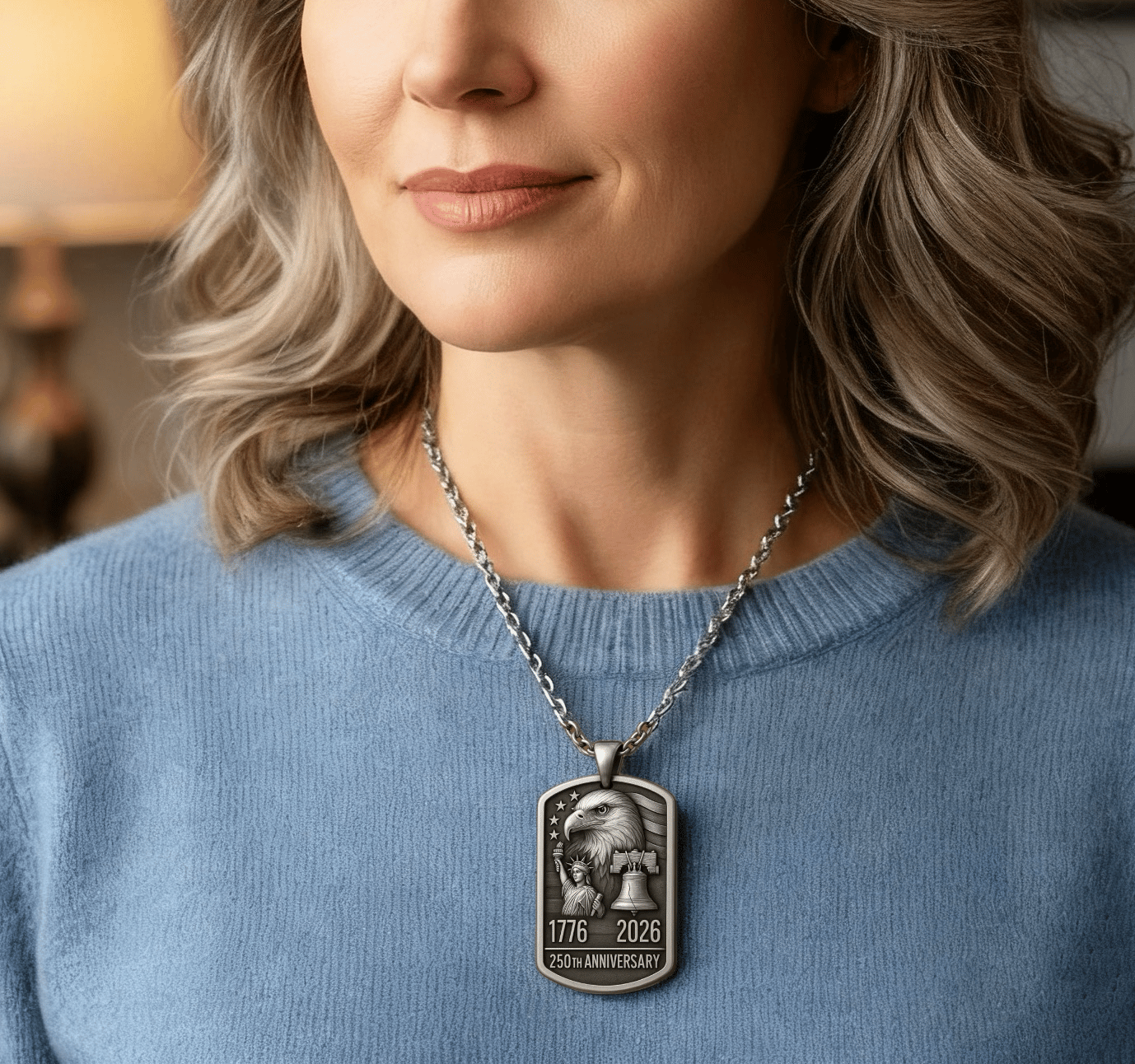 🎉 Limited Edition Liberty Dog Tag Necklace 2026 🦅Celebrate 250 Years of Freedom & Pride 🎉
