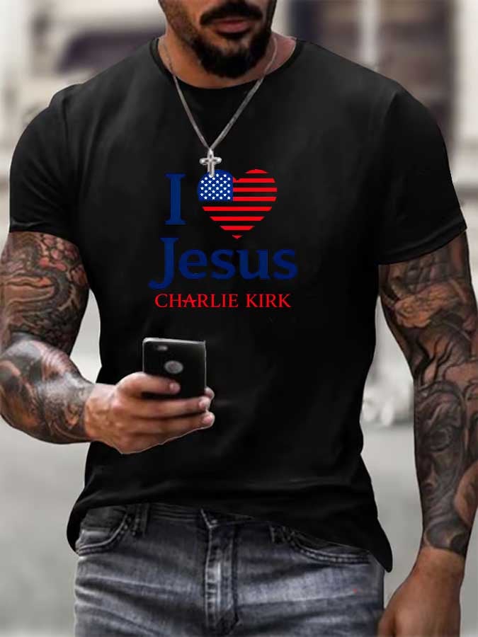 “I LOVE JESUS” CHARLIE KIRK T-Shirt