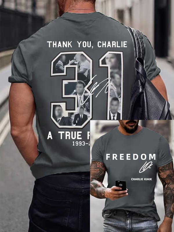 Men's Commemorative Liberty Signature 31 Print T-shirt