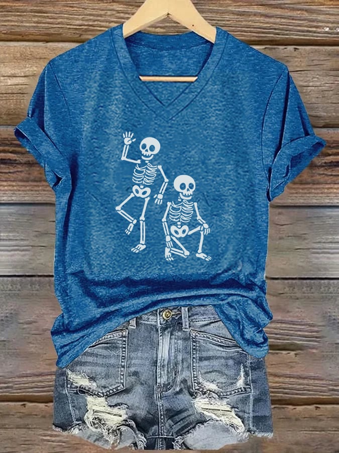 Women's Halloween FDT Printed Casual T-Shirt