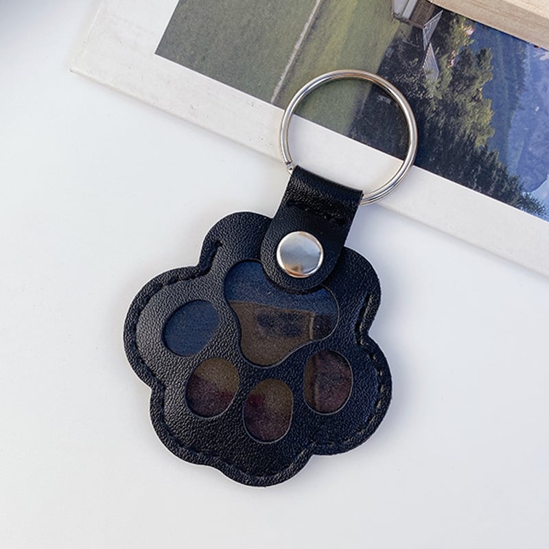 🐾Pet Paw Shaped Leather Keychain