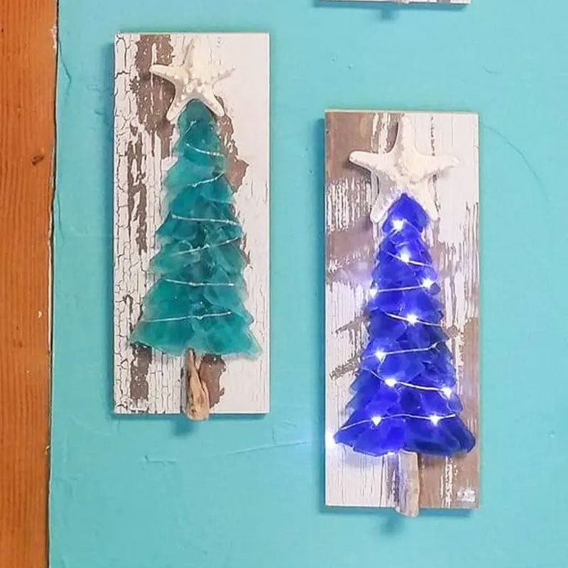 Sea Glass Christmas Tree