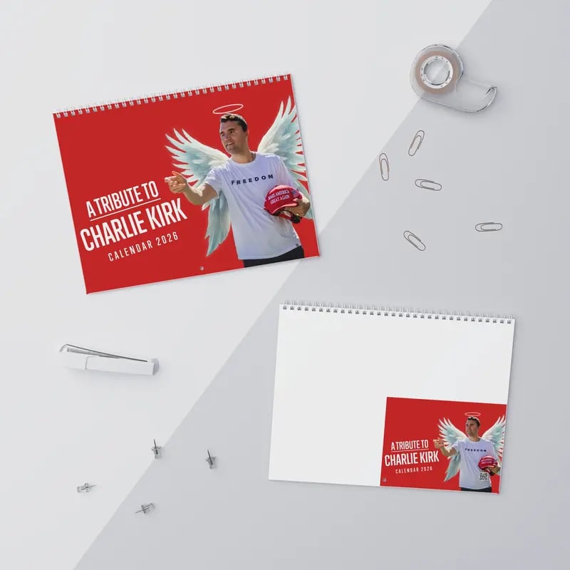Charlie Kirk 2026 Calendar(With Famous Quotes)🙏RIP Charlie Kirk🙏