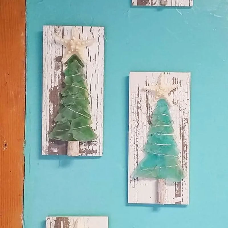 Sea Glass Christmas Tree