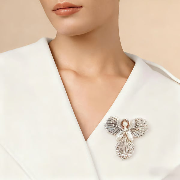 🔥LAST DAY 50% OFF - 💞Angel Pearl Brooch✨Handmade