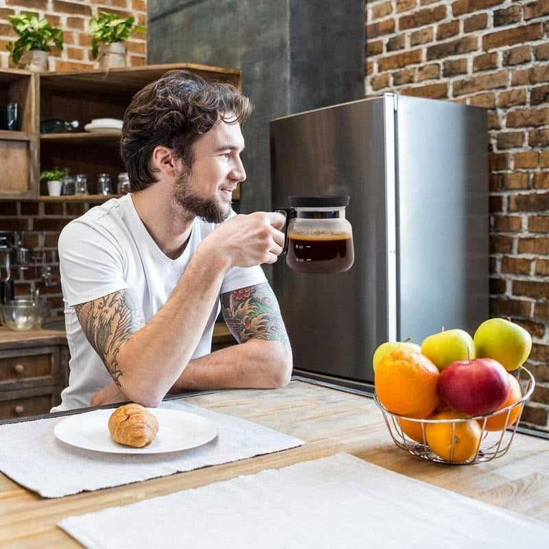 π49% OFFπβ 16 Oz Glass Coffee Mug β Coffee Pot Style