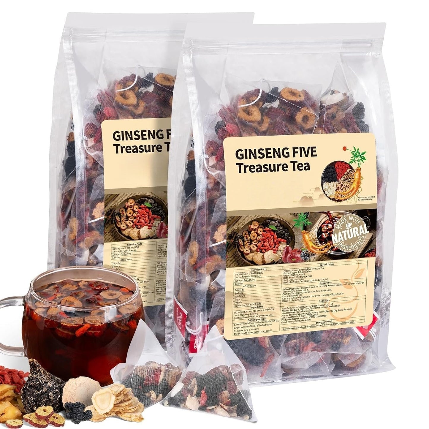 Ginseng & Five Treasures Tea