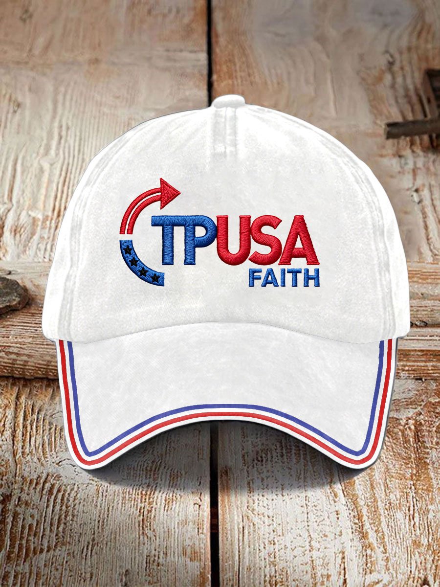 Vintage Turning Point USA Faith Print Hat