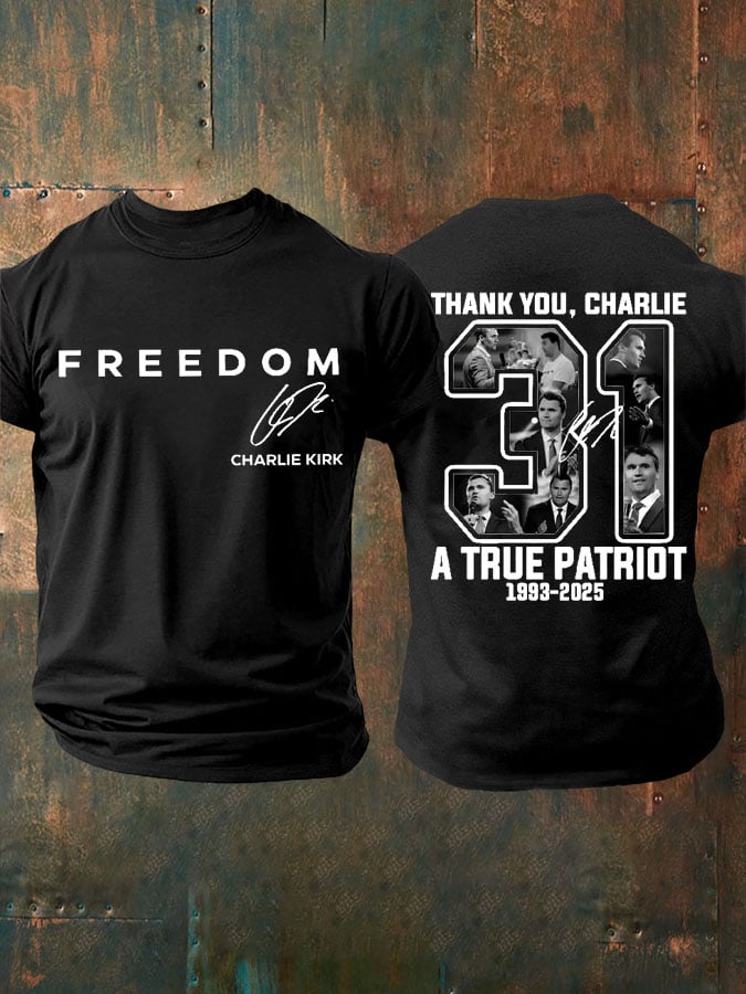 Men's Freedom Print T-Shirt