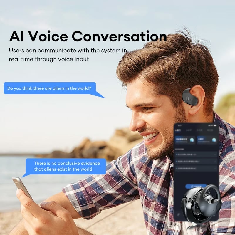 🏆#1 Best Seller ⚡⏰AI Translation Wireless OWS Bluetooth5.4 Earphones (Fit iOS & Android)