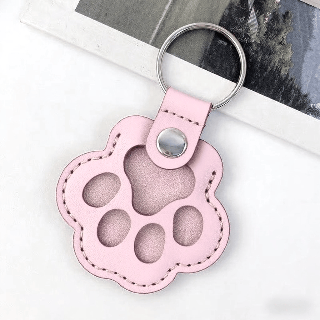 🐾Pet Paw Shaped Leather Keychain