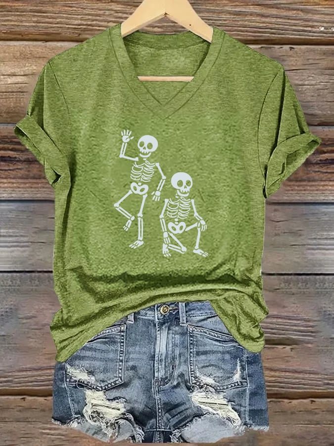 Women's Halloween FDT Printed Casual T-Shirt
