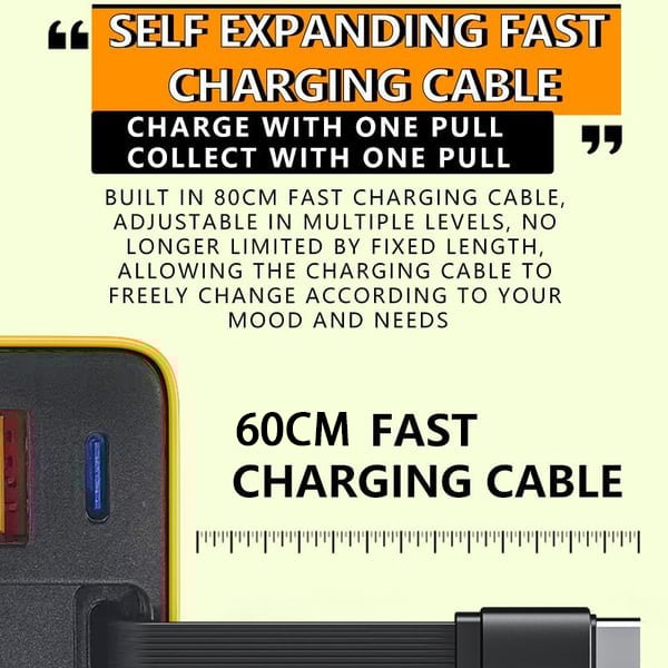 🎁Last Day Promotion 49% OFF✨- 3 in 1 Charger Retractable 80W MAX Fast Speed