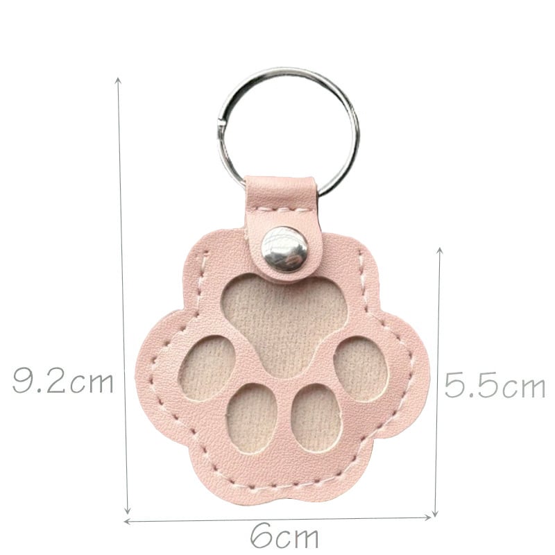 🐾Pet Paw Shaped Leather Keychain