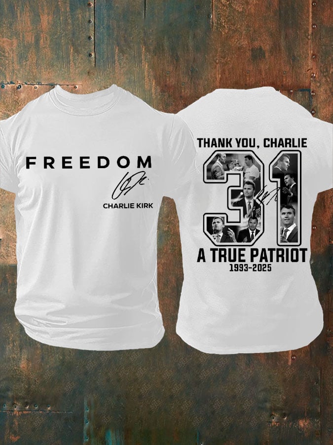 Men's Freedom Print T-Shirt