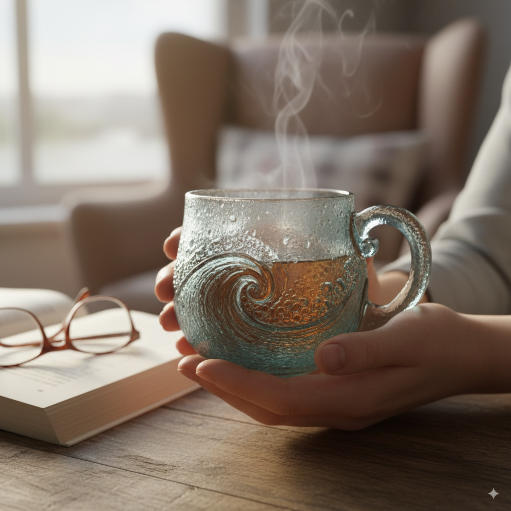 🌊 Sea Glass Wave Mug